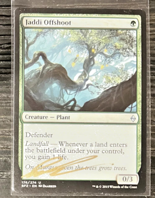 MTG Jaddi Offshoot 176 BFZ AUTO Artist Proof Daarken /50