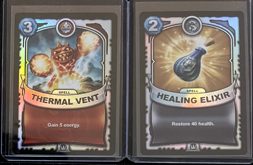 Healing Elixir SILVER FOIL Battlecast Skylanders CCG Card