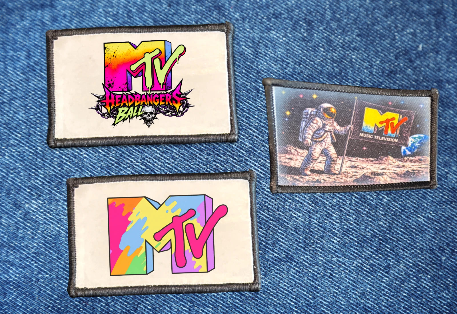 Retro Music MTV Iron On Patch | Vintage Style Patch 80s & 90s Inspired | Jacket