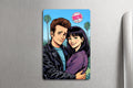 3x 2 Vintage 90's Beverly Hills 90210 Dylan & Brenda Fridge Refrigerator Magnet