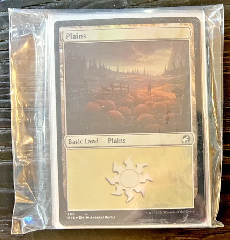 Innistrad: Midnight Hunt Lands FOIL Set (5 unique cards) #'s 280 - 284