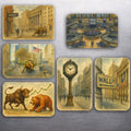 3 x 2 Wall Street St Themed Art D.Romeo Kitchen Fridge Magnet Magnets - Choose
