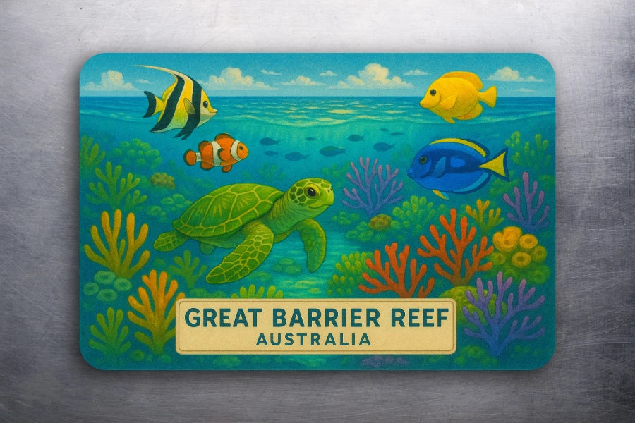 3x 2 Great Barrier Reef Beautiful Art Fridge Wonders World Refrigerator Magnet