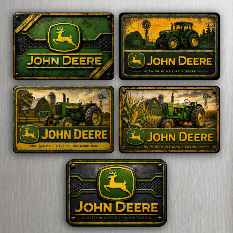 John Deere Farm & Tractor Industrial Magnets 3x2 – Choose Your Design