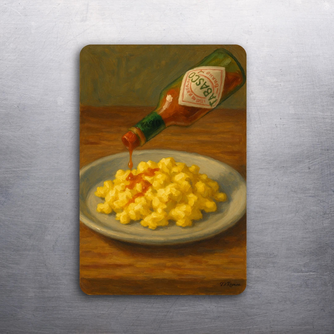 3x2 FOOD TABASCO PEPPER EGG EGGS Kitchen Fridge Refrigerator Car Magnet D.Romeo