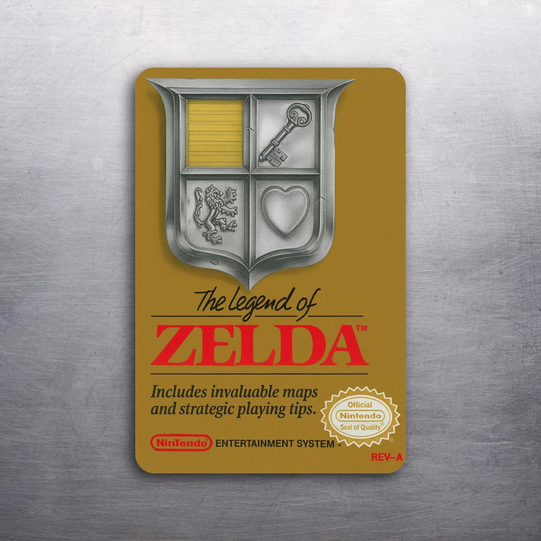 3x2 The Legend of Zelda Cover Art Nintendo 1980's NES Fridge Refrigerator Magnet