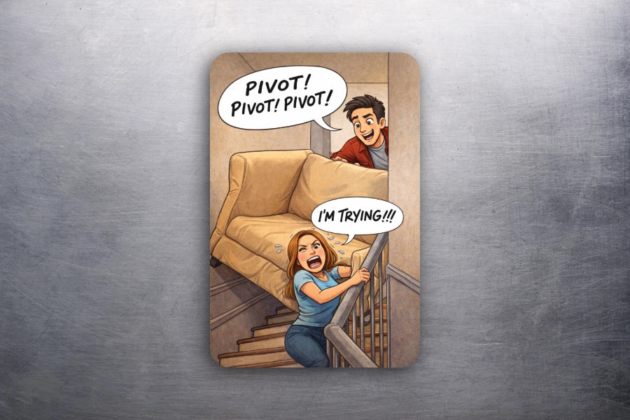 3x 2 Vintage 90's Friends Cast TV Show PIVOT! Fridge Refrigerator Magnet