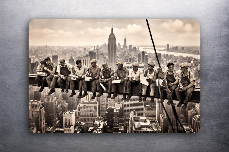 2 x 3 Art Photo Lunch Atop a Skyscraper (1932) Fridge Refrigerator Magnet