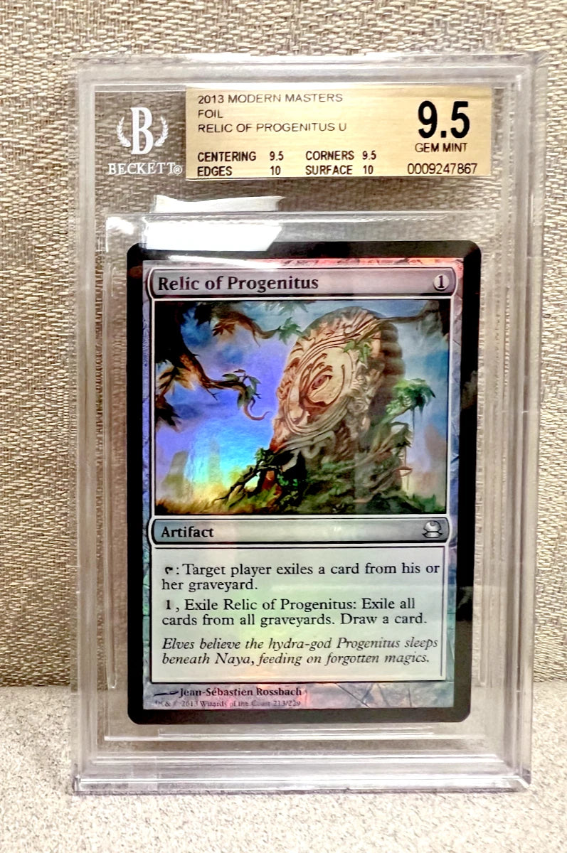 1/1 BGS 9.5 2013 Modern Masters FOIL Relic of Progenitus (.5 away from BGS 10)