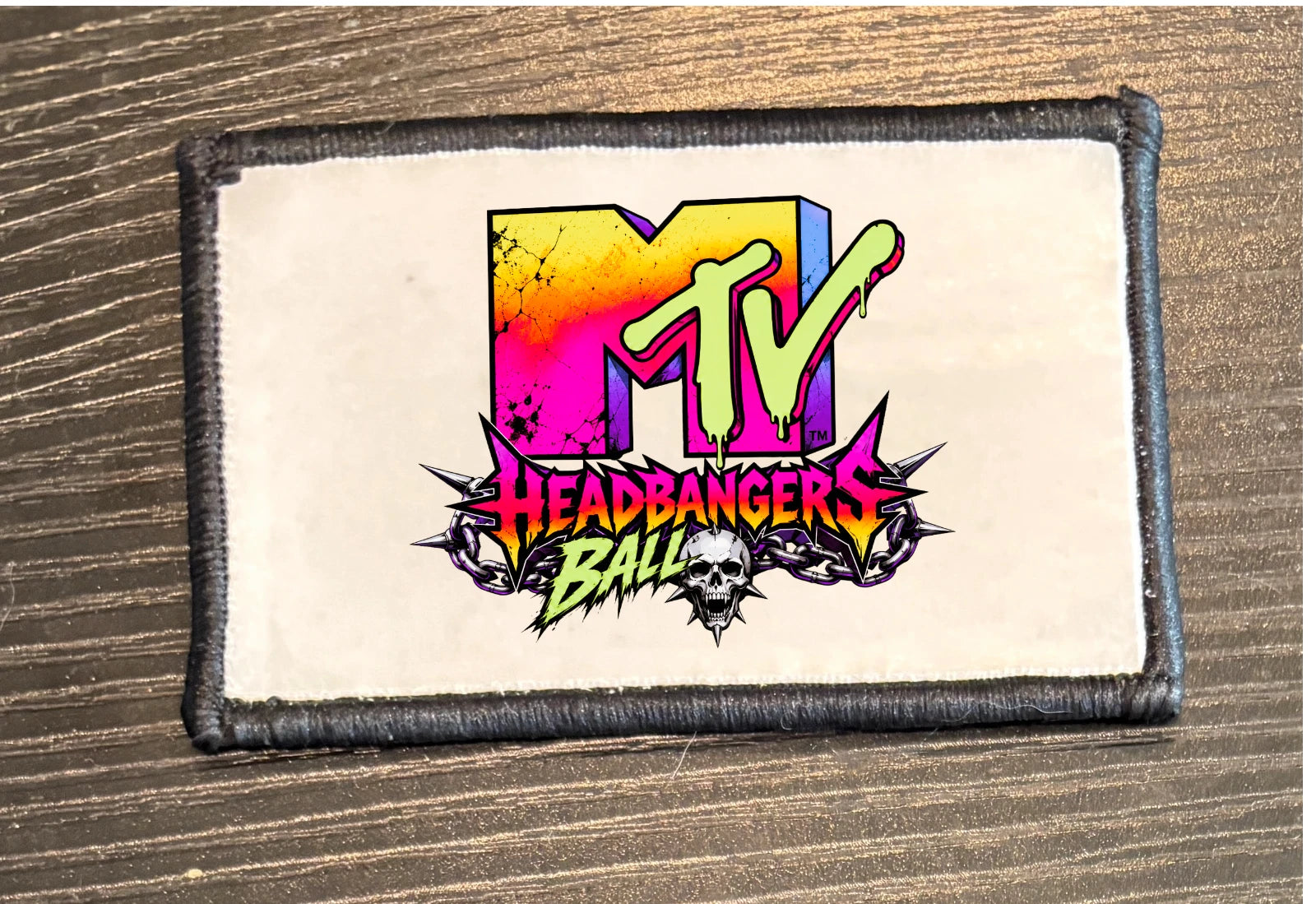 Retro Music MTV Iron On Patch | Vintage Style Patch 80s & 90s Inspired | Jacket