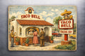 3x 2 Vintage Style Taco Bell Tacos 19¢ FASTFOOD Art Fridge Refrigerator Magnet