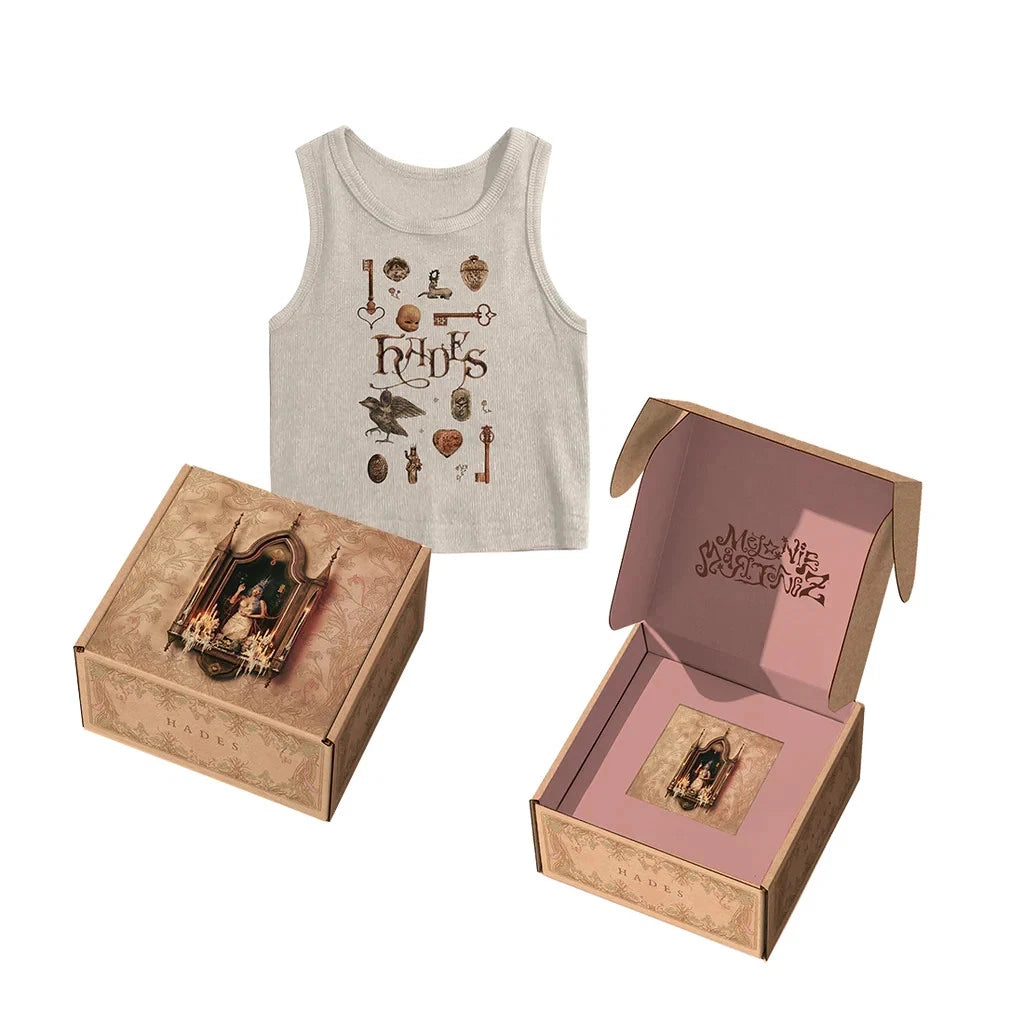 MELANIE MARTINEZ Hades -Possessions Box Set SIGNED Art Card, CD (Small Tank Top)