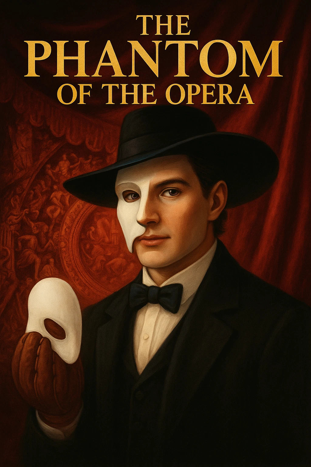 6"x 4" The Phantom of The Opera GLOSSY Cartoon Art Sticker Stickers - Group of 2
