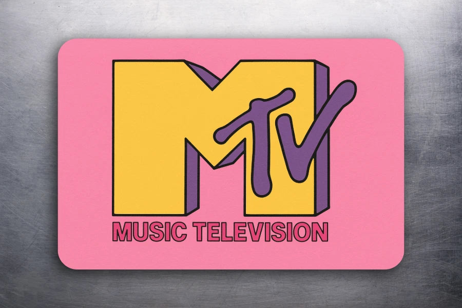 3x 2 Vintage 80's Music Television MTV PINK Music Art Fridge Refrigerator Magnet