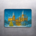 3x 2 Harry Potter Hogwarts Castle Christmas Fridge Refrigerator Magnet
