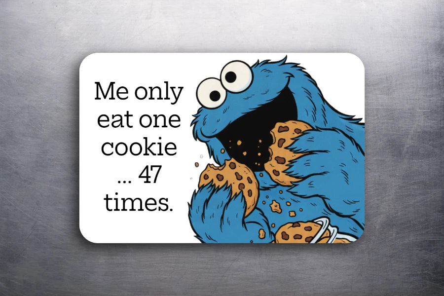 3x 2 Vintage Art Cookie Monster Sesame Street Fridge Refrigerator Magnet D.Romeo