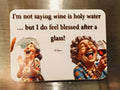 3x2 Funny Wine Drinking Church Lady Meme Fridge Refrigerator Magnet (D.Romeo)