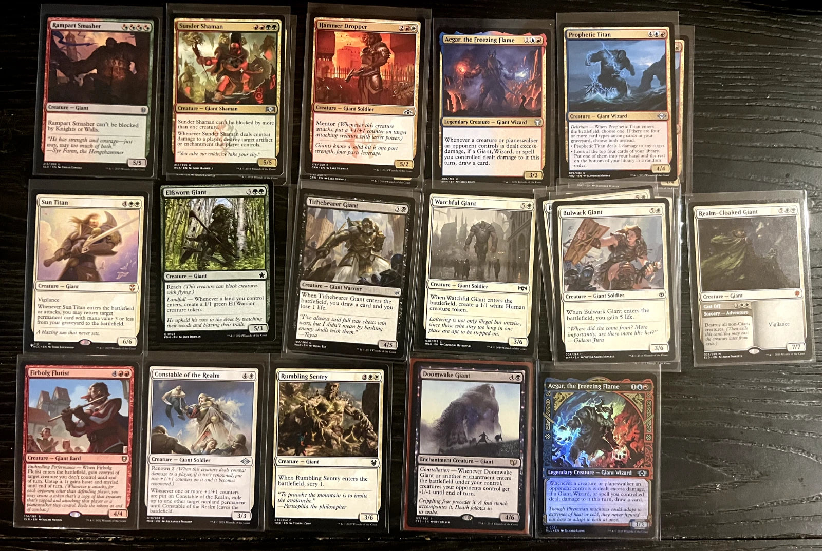 Commander Deck Builder (Giant Giants) Magic The Gathering MTG Singles