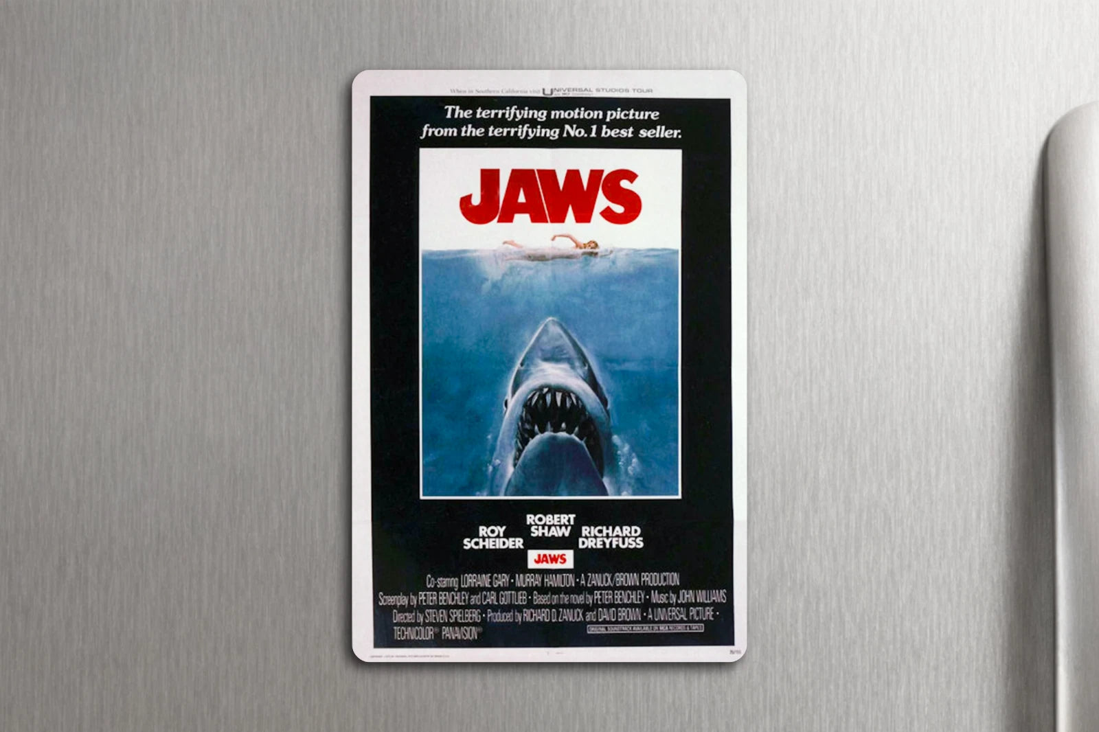 3x2 Vintage Jaws MOVIE Poster Art Fridge Refrigerator Magnet
