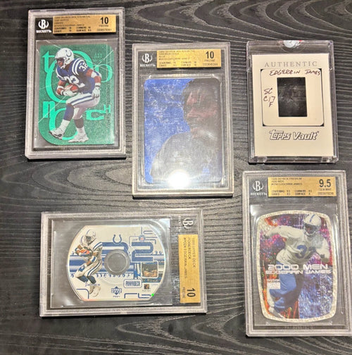 1/1 BGS 10 1999 Edgerrin James HOF Molten Metal Topps Upper Deck RC Collection