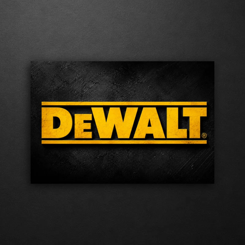 5.1 x 3.4 DeWALT Tools Industrial Style Vinyl Decals Stickers (Set of 2)– CHOOSE