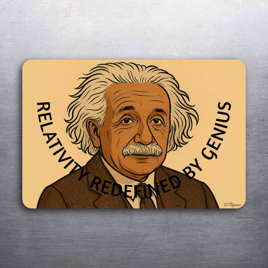 2" x 3" Albert Einstein Fridge Refrigerator Car Locker (D.Romeo) MAGNET