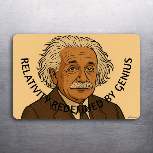 2" x 3" Albert Einstein Fridge Refrigerator Car Locker (D.Romeo) MAGNET