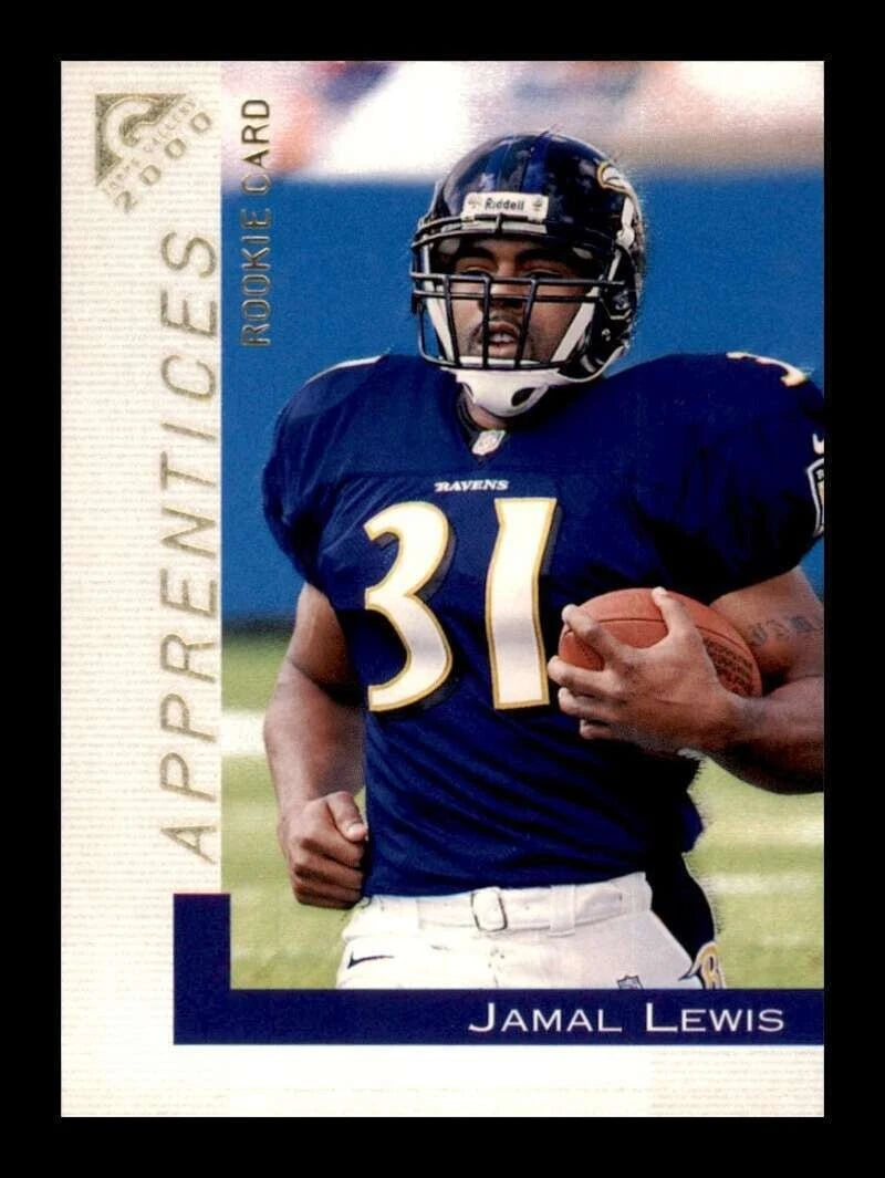 2000 Topps Gallery Jamal Lewis #151 Rookie RC 1/1 SEALED Topps Slides Front & Ba