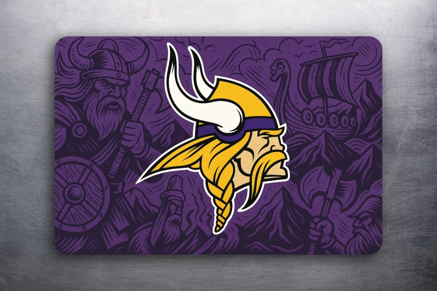 3x2 Minnesota Vikings Themed Fridge Refrigerator Car Magnet NFL