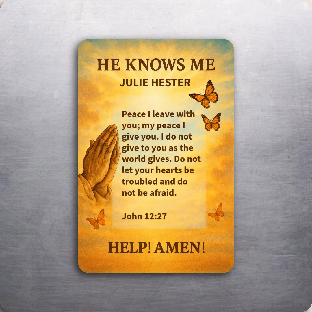 3.6x2.6 Prayer Card Bible VERSE Fridge Refrigerator Magnet (CUSTOMIZABLE Message