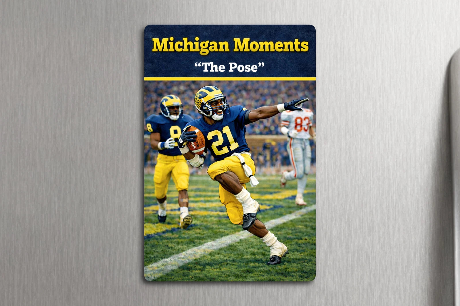 3x2 Sports Michigan Wolverines (The Pose) Fridge Refrigerator Magnet