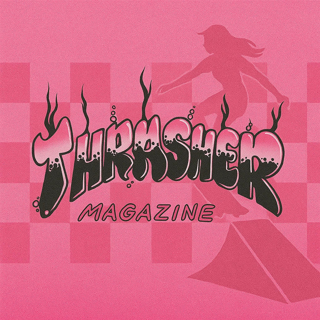 Skateboard Skating GLOSSY PINK Trasher Magazine Art Stickers - Group Set of 3