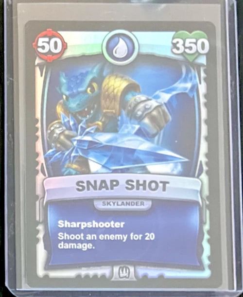 Snap Shot SILVER FOIL Battlecast Skylanders CCG Card (Skylander)