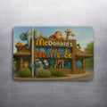 3x 2 McDonald's Play Place Animals Art Fridge Refrigerator Car Magnet (D.Romeo)