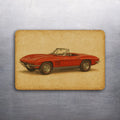 3x2 Style 1965 Corvette Sting Ray Art Fridge Refrigerator Magnet (D.Romeo)