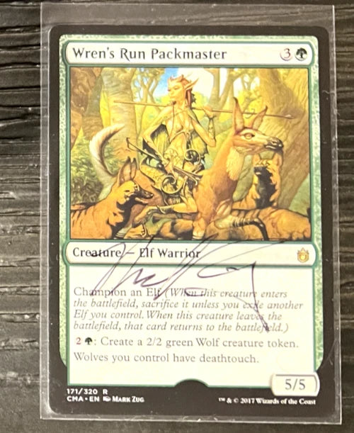 MTG Wren's Run Packmaster 171 CMA AUTO Signed Artist Proof Mark Zug /50
