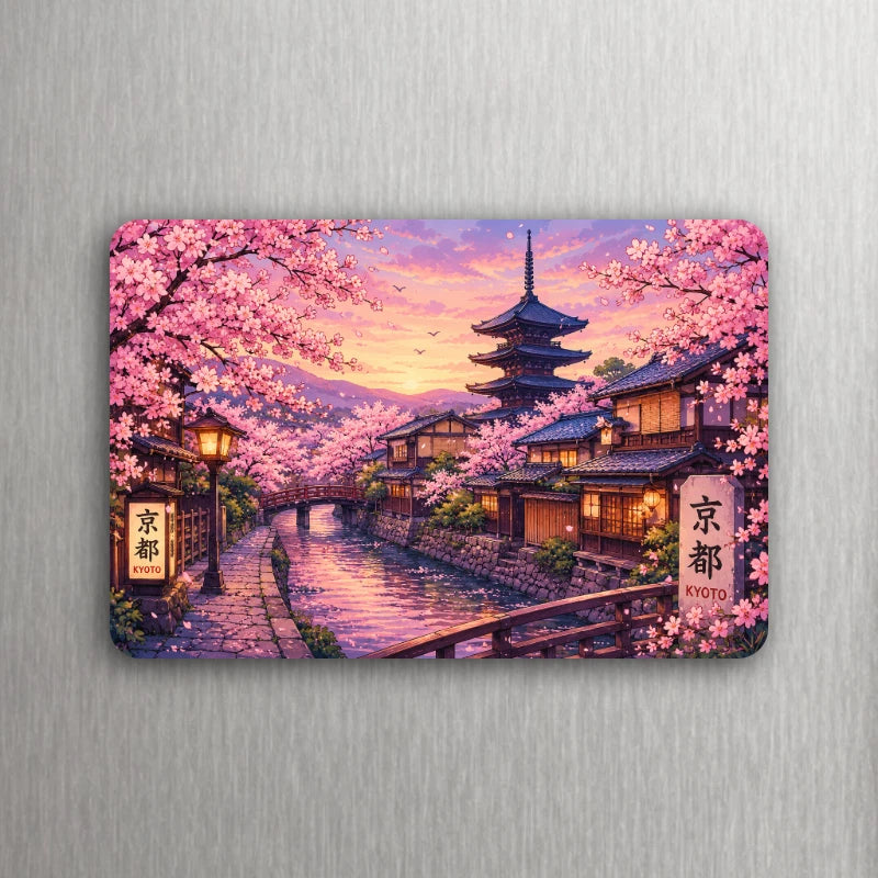 Japan Anime Art (Nara, Tokyo, Shibuya, Cherry Blossoms, Kyoto) Magnet – Choose