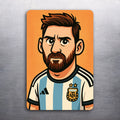 3 x 2 Lionel Messi Argentina National Art (D.Romeo) Fride Refrigerator MAGNET