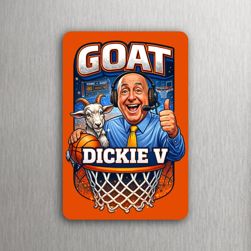 3x2 NCAA Sports Dickie V Dick Vitale (THE GOAT) Fridge Refrigerator Magnet