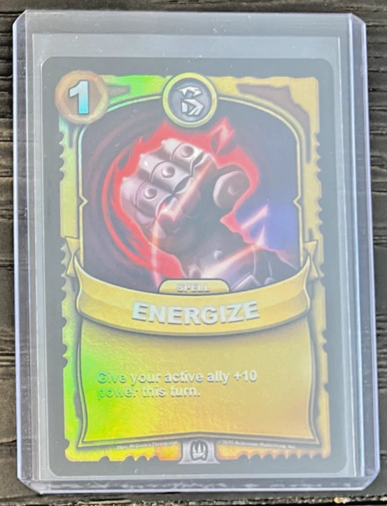 Energize GOLD FOIL Battlecast Skylanders CCG Card