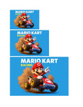 Mario Kart Racing Car Sticker Logo Vinyl Decal (Group of 2) - Different Sizes