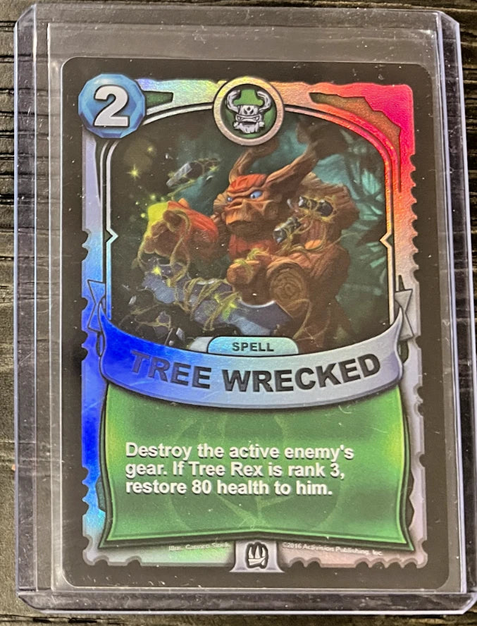 Tree Wrecked SILVER FOIL Skylanders CCG Card