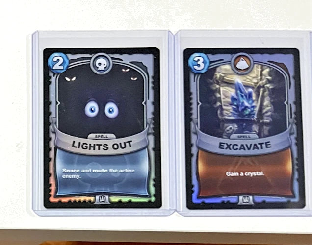 Excavate SILVER FOIL Battlecast Skylanders CCG Card