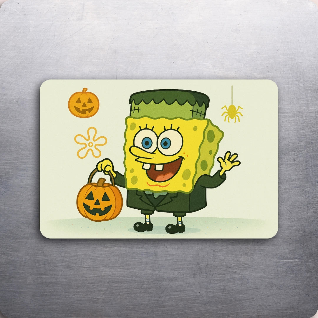 3x 2 Frankenstein Sponge Bob Halloween Trick R Treat Fridge Refrigerator Magnet