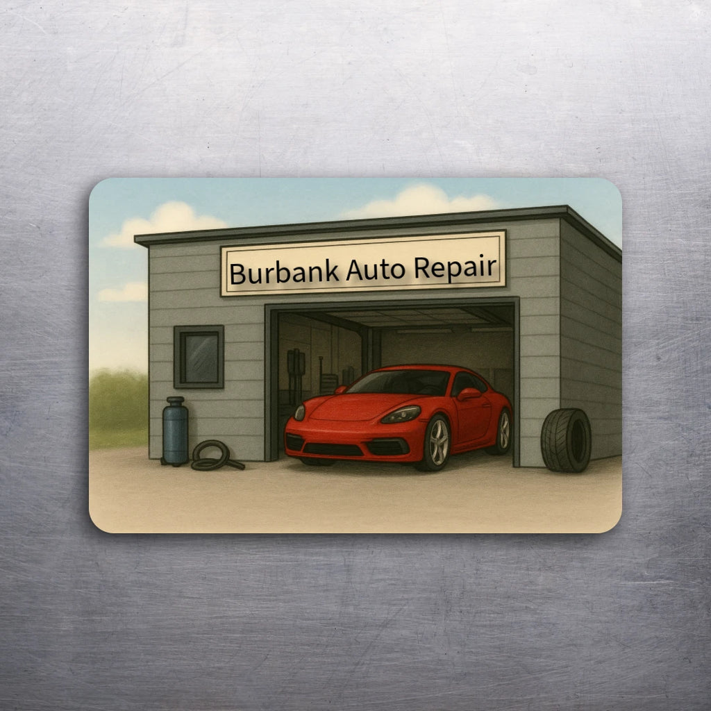 3x2 Auto Service Shop Fridge Refrigerator Magnet (Customizable Message Sign)