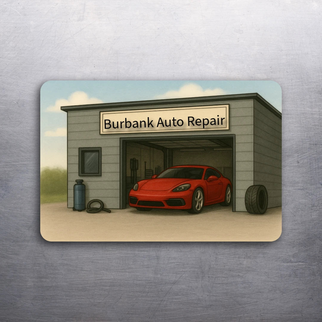 3x2 Auto Service Shop Fridge Refrigerator Magnet (Customizable Message Sign)