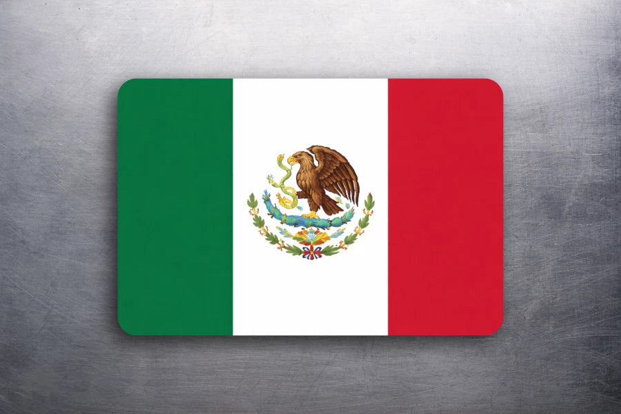 3 x 2 Mexico Mexican Flag Magnet Car Truck Fridge Refrigerator