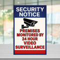 VIDEO SURVEILLANCE Security Burglar Alarm Decal Warning Sticker Signs PACK of 3