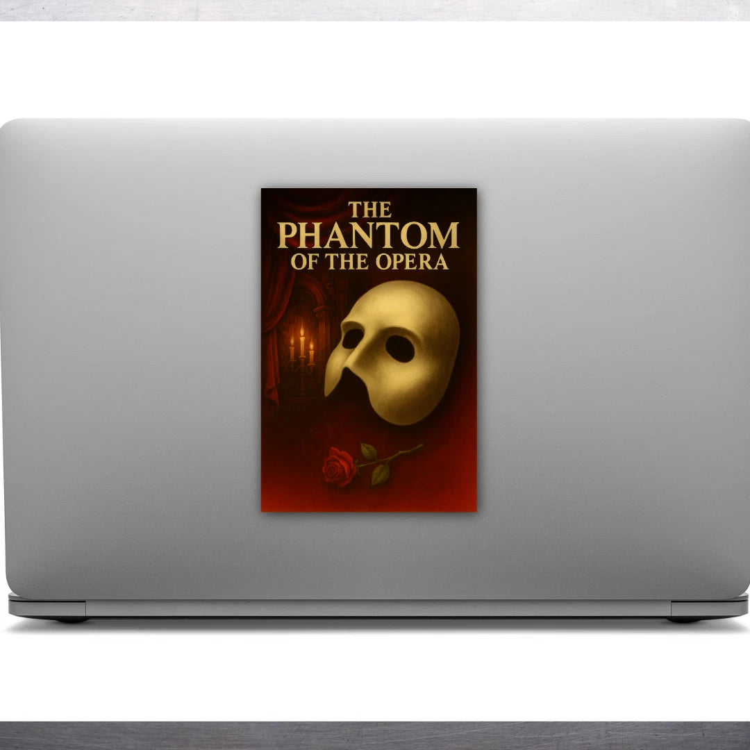 6"x 4" The Phantom of The Opera GLOSSY Cartoon Art Sticker Stickers - Group of 2
