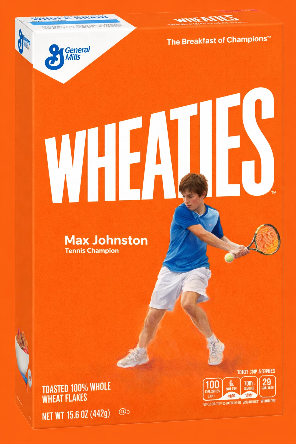 CUSTOM IMAGE 3.6x2.6 Wheaties Box Fridge Refrigerator Magnet (PIC + MESSAGE)